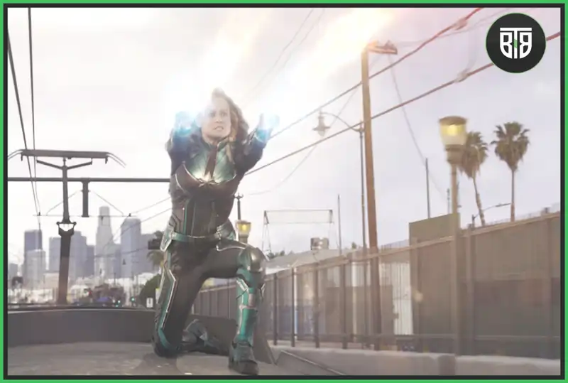 Captain Marvel is stopping something in Captain Marvel 2019, marvel's inhumans