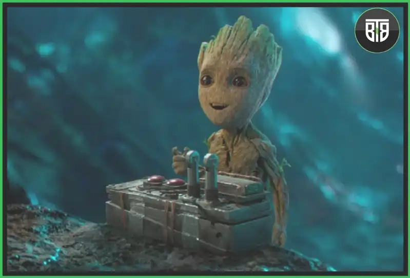 Groot is laughing in Guardian of the Galaxy 2, 2017, marvel secret wars