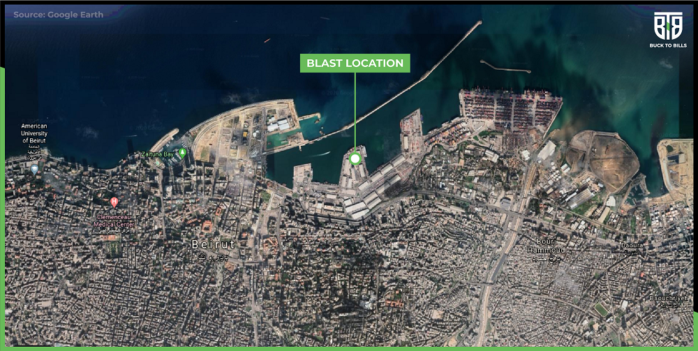 Beirut Blast Location