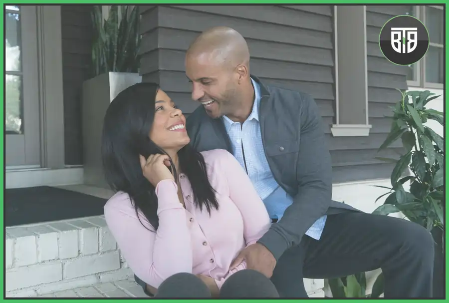 a man is doing love to his girlfriend in a movie Nappily Ever After, stand up comedy on netflix