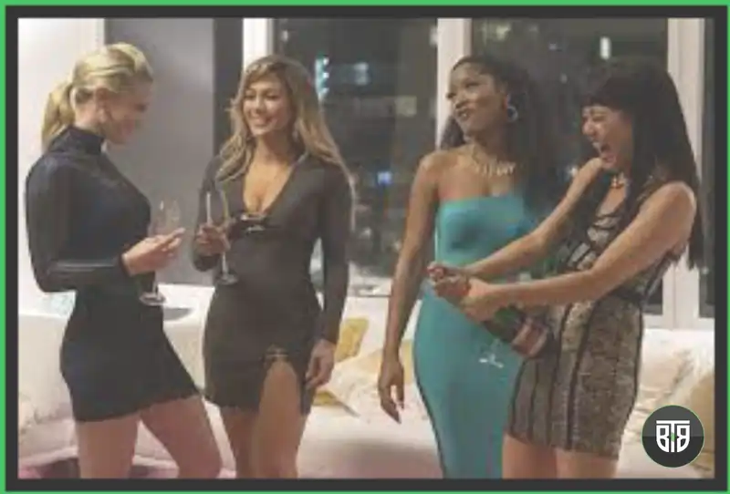 four girls are enjoying a party in a movie Hustlers, funny movies to watch on hulu