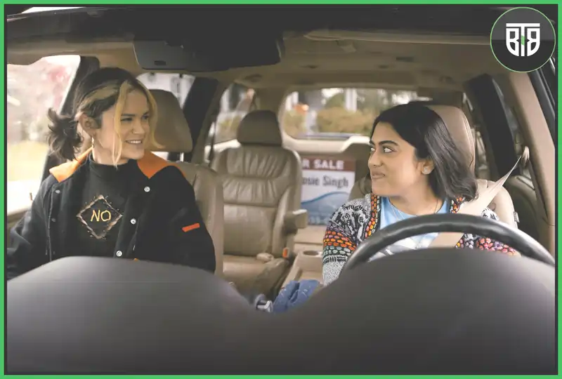 two girls are enjoying in a car in a movie The Plan B, best comedy movies on hulu