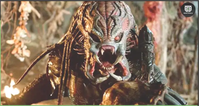 A monster is roaring in a movie Predators, best horror movies on hulu