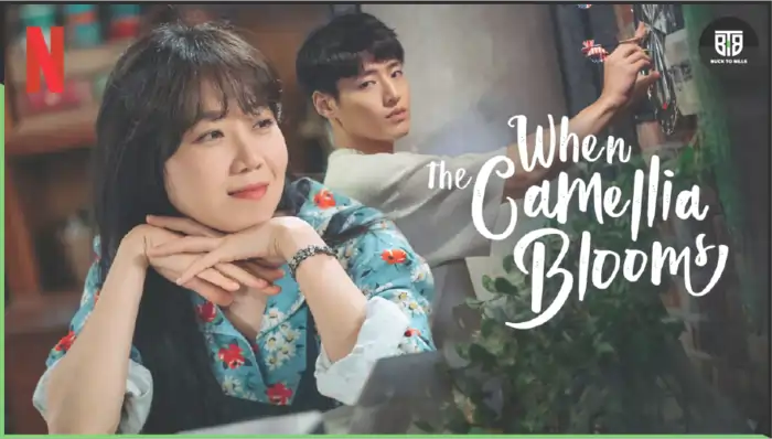 a girl is thinking something and a boy behind her watching her with emotions in When the Camellia Blossoms, best netflix kdrama 