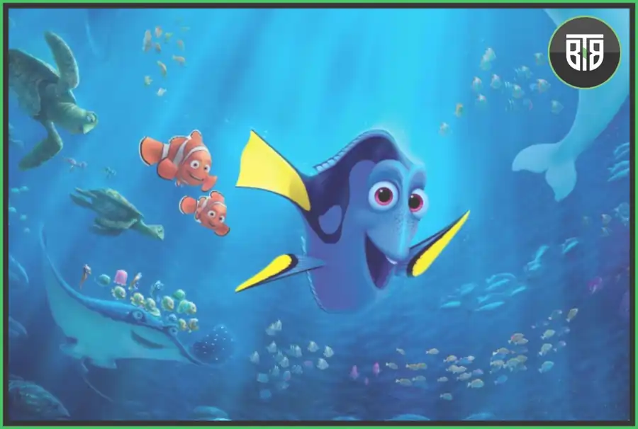 a movie scene of Finding Nemo 2003, best movies on disney