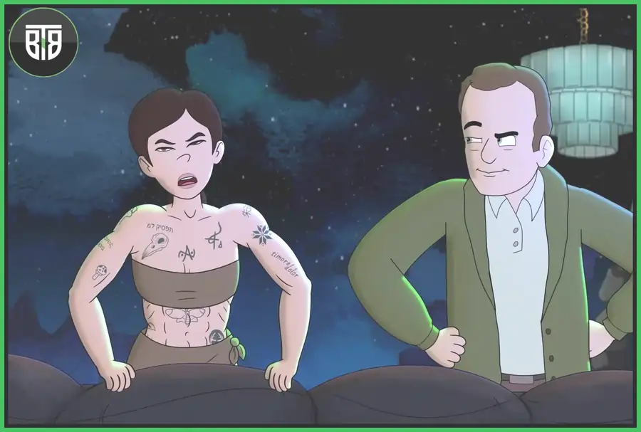 a men is guiding a boy about health and fit in Little demon, Season 1, top shows on hulu