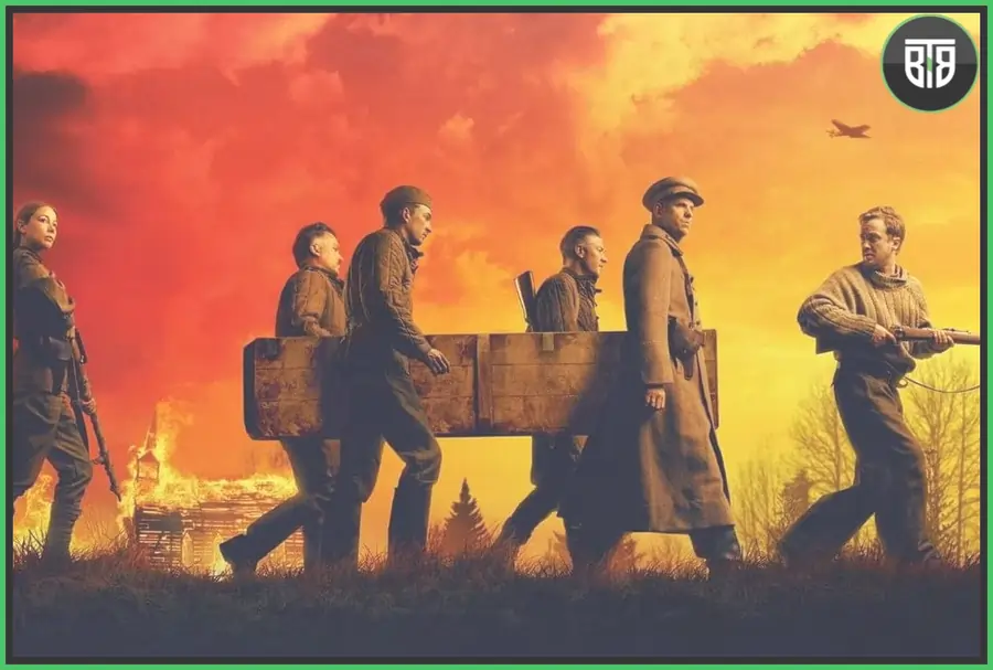 Russian soldiers are taking something and going somewhere in Burial, best horror movies on shudder