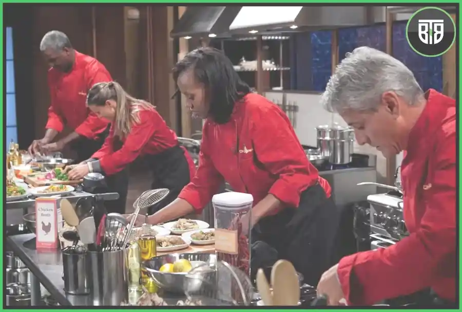 4 chefs are preparing their dishes in Chopped tv show, what shows are on discovery plus