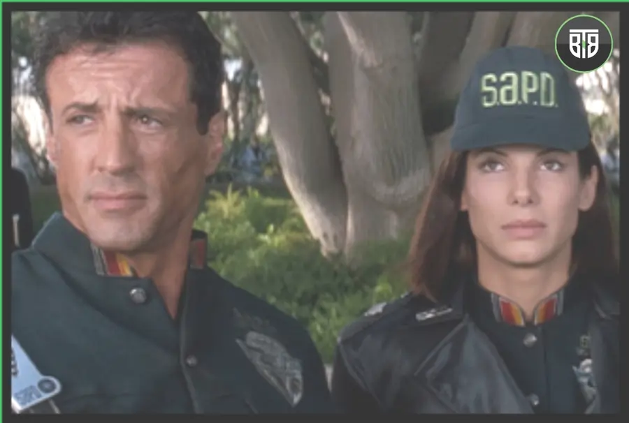 a man and a lady are in a uniform in Demolition Man (1993 film), top movies on hulu