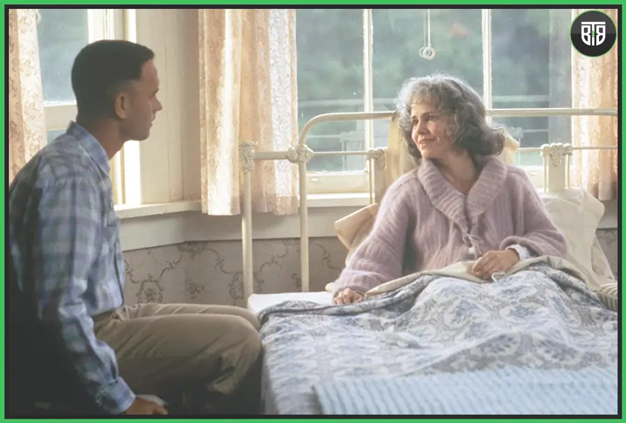 a man is sitting besides an old woman in Forrest Gump - A 1994 Drama/Romance Movie, films that changed your life