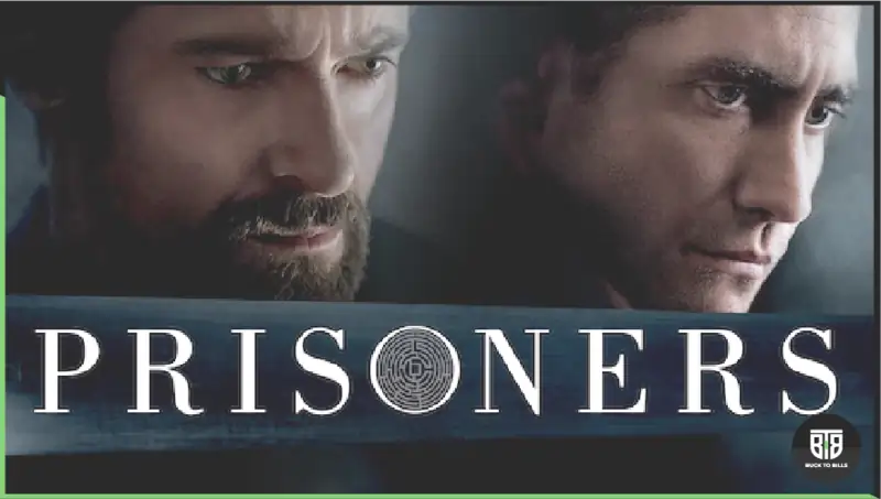 two person faces are showing with a Movie Name Prisoners, best of thriller movie