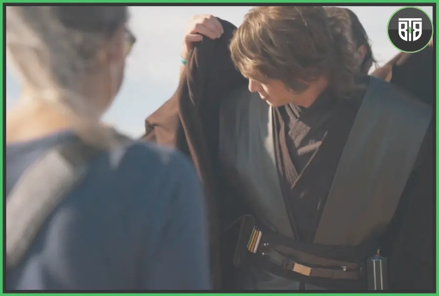 Hayden Christensen behind the scenes of Obi-Wan Kenobi