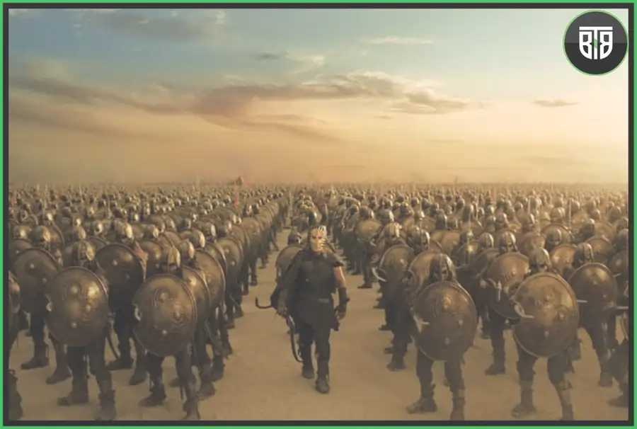 an army is ready to fight in Immortal (2011 film), Best historical War Movies Hollywood,