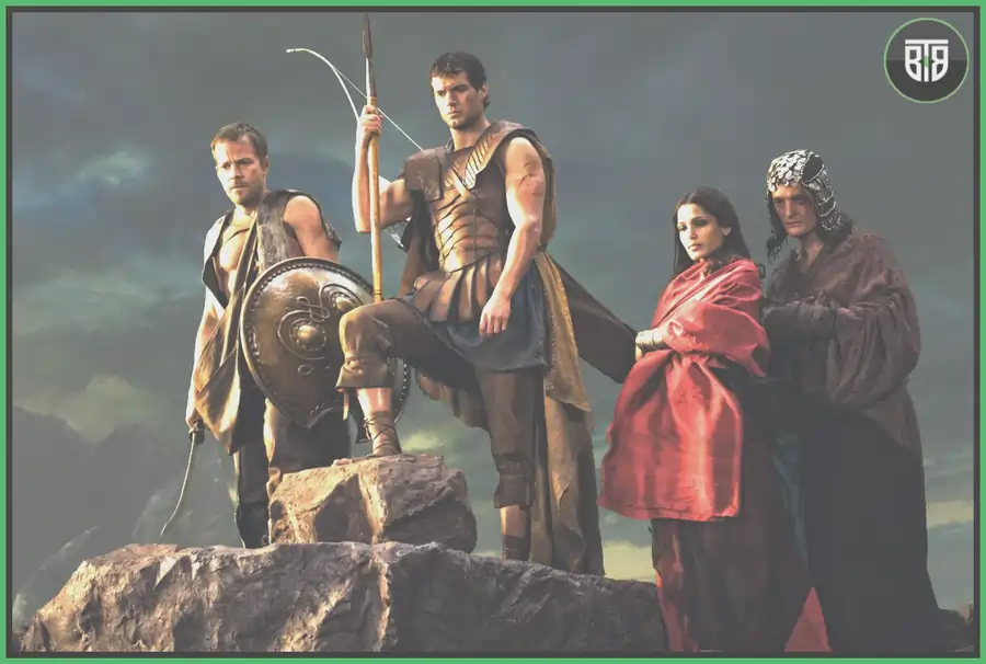 two men and two lady are looking at somewhere in Immortal (2011 film), Best Ancient War Movies- IMDb