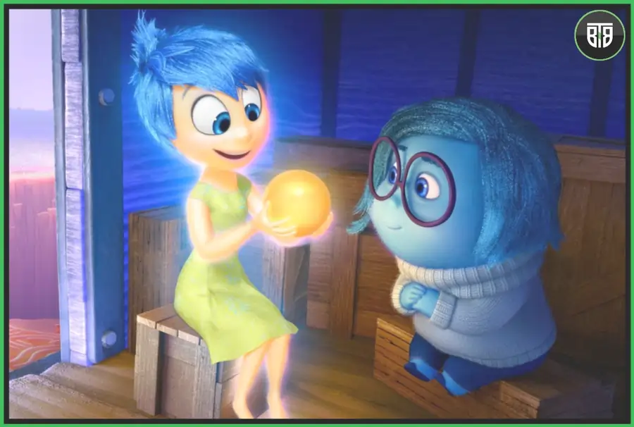 an animated movie scene of Inside Out - A 2015 Family/Comedy Movie,  life changing motivational movies