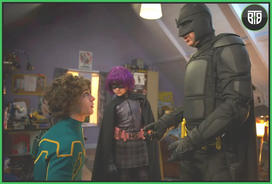 three superheroes are in Kick-Ass (2010) bad santa