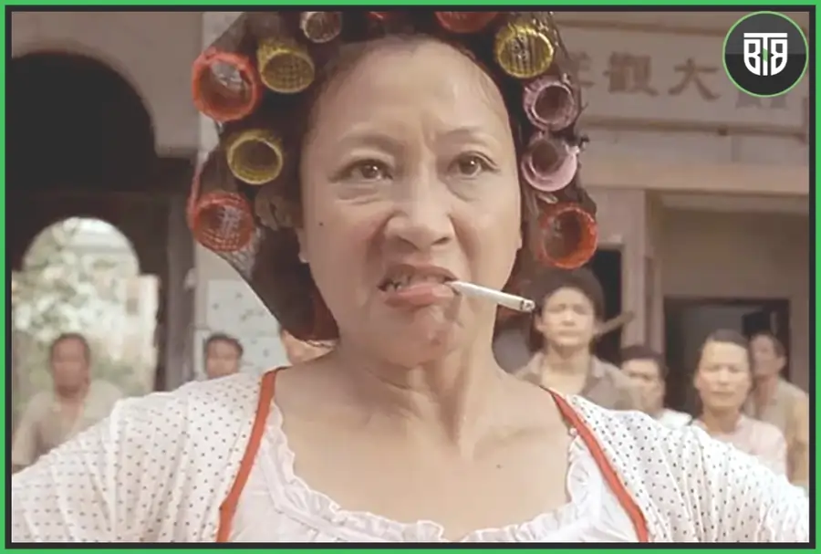 a lady is in anger in Kung Fu Hustle (2004) horror comedy movies