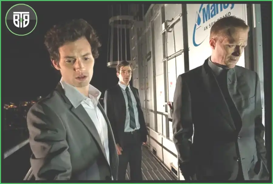 three agents are going somewhere in Margin Call (2011), best scary movies on hulu