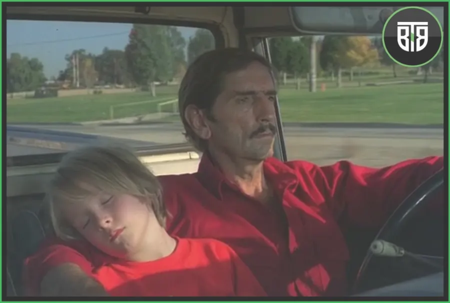 a man is driving and a girl is sitting near him in Paris, Texas (1984), sad movies on hulu