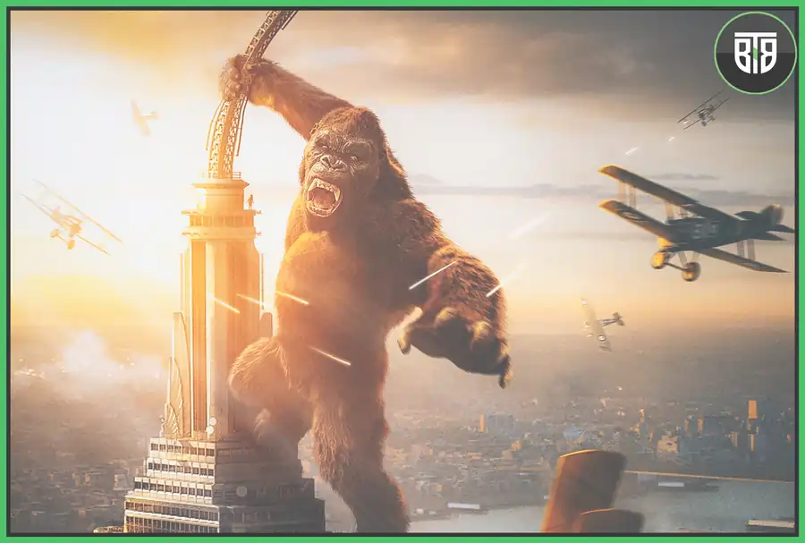 a movie scene of The King Kong Naomi Watts