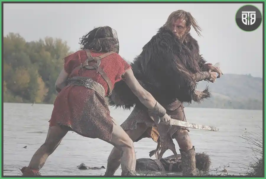 Two persons are fighting each other in The First King (2019), Best Ancient Historical Movies Hollywood,