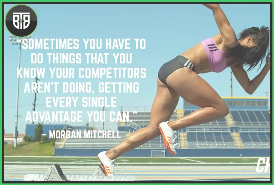 an athlete is running and a slogan is written in The Game Changer 2018, best documentaries of all time netflix
