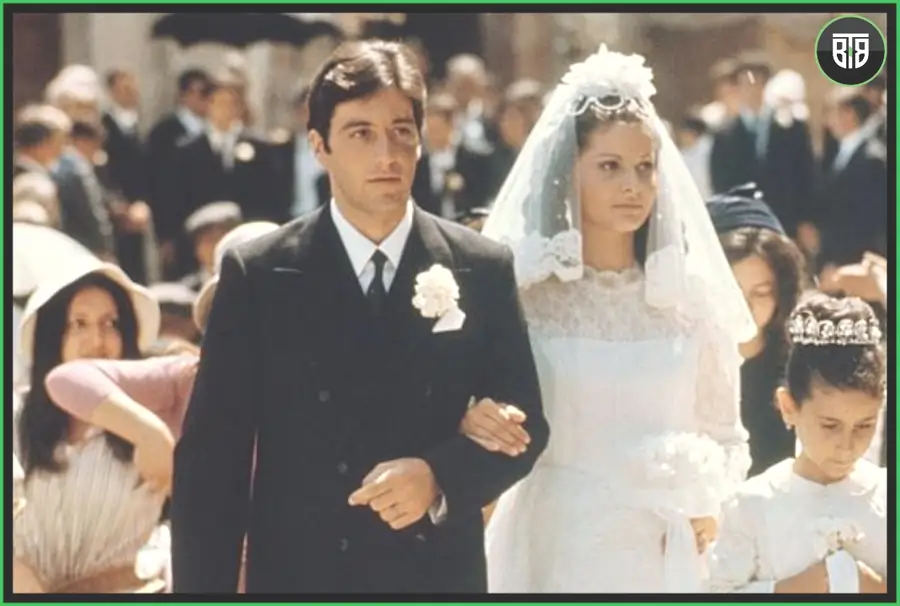 a couple is ready ot get married in The Godfather - A 1972 Crime/Drama Movie cartoon movies with moral lessons