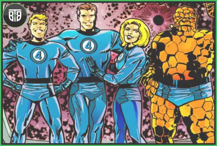 Fantastic four characters in a poster by Stan Lee, stan lee endgame